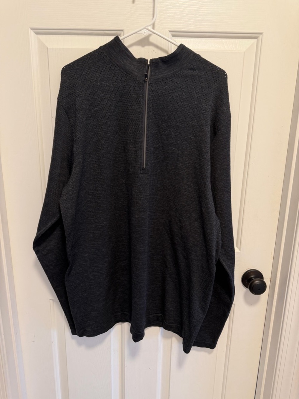 Lululemon Metal Vent Tech 1/2 Zip Mens Size XXL Grey Long Sleeve Pullover